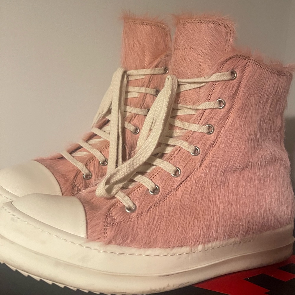 Rick Owen’s pink strobe sneakers